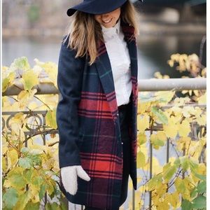 Gap Plaid Wool Coat